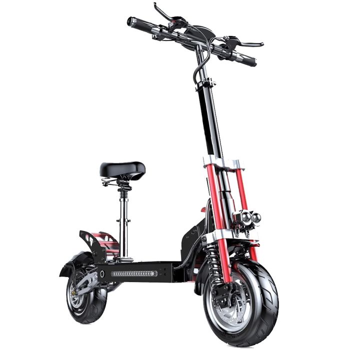 EVS01 Off Road Folding E-Scooter with Seat - 4 Shock Absorber