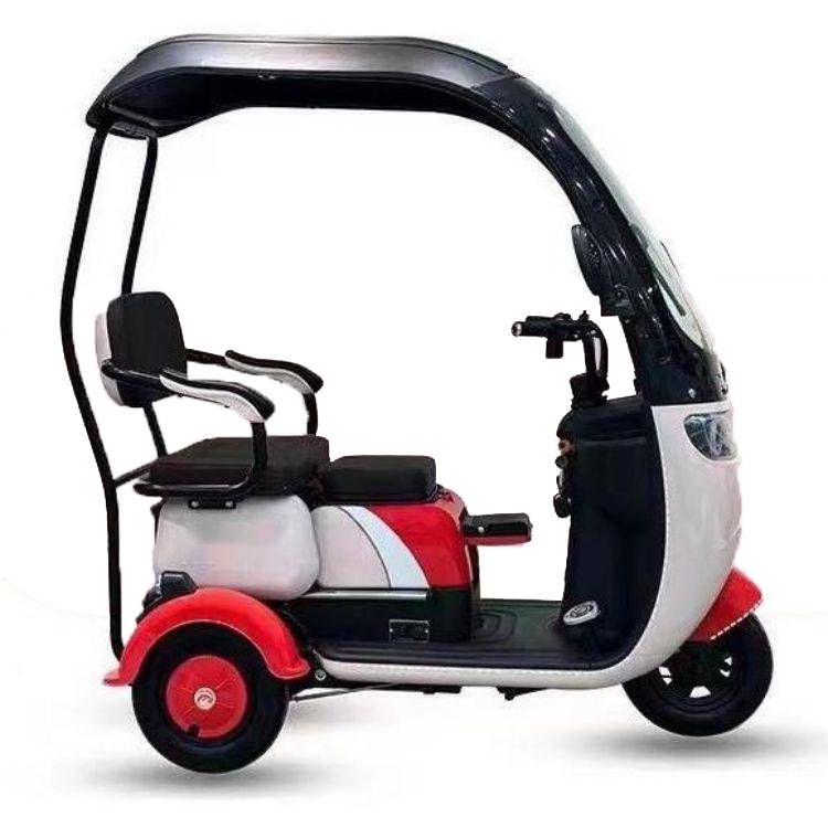 Covered 3 Wheel Electric Tricycle Scooter EW2, Battery Capacity: 72V-32AH, Max Speed: 45km/h