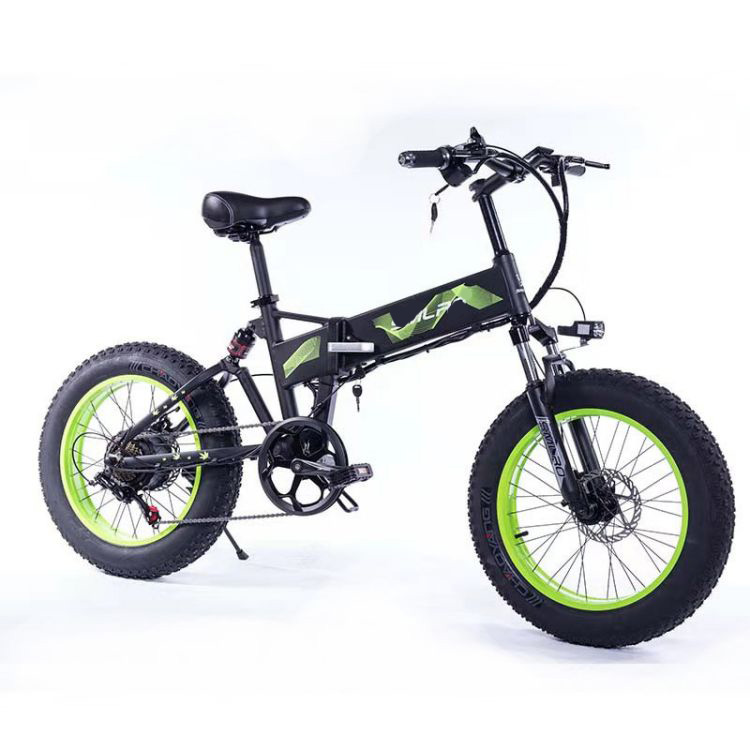 20*4 inch folding off-road electric bicycle scooter, 48V 20AH lithium battery, assisted pedals, wide tires.