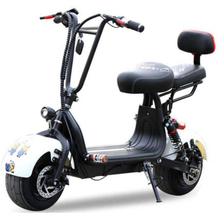 10*6 inch fat tire off-road electric scooter moped, 48V 13AH-20AH lithium battery, wide tires.